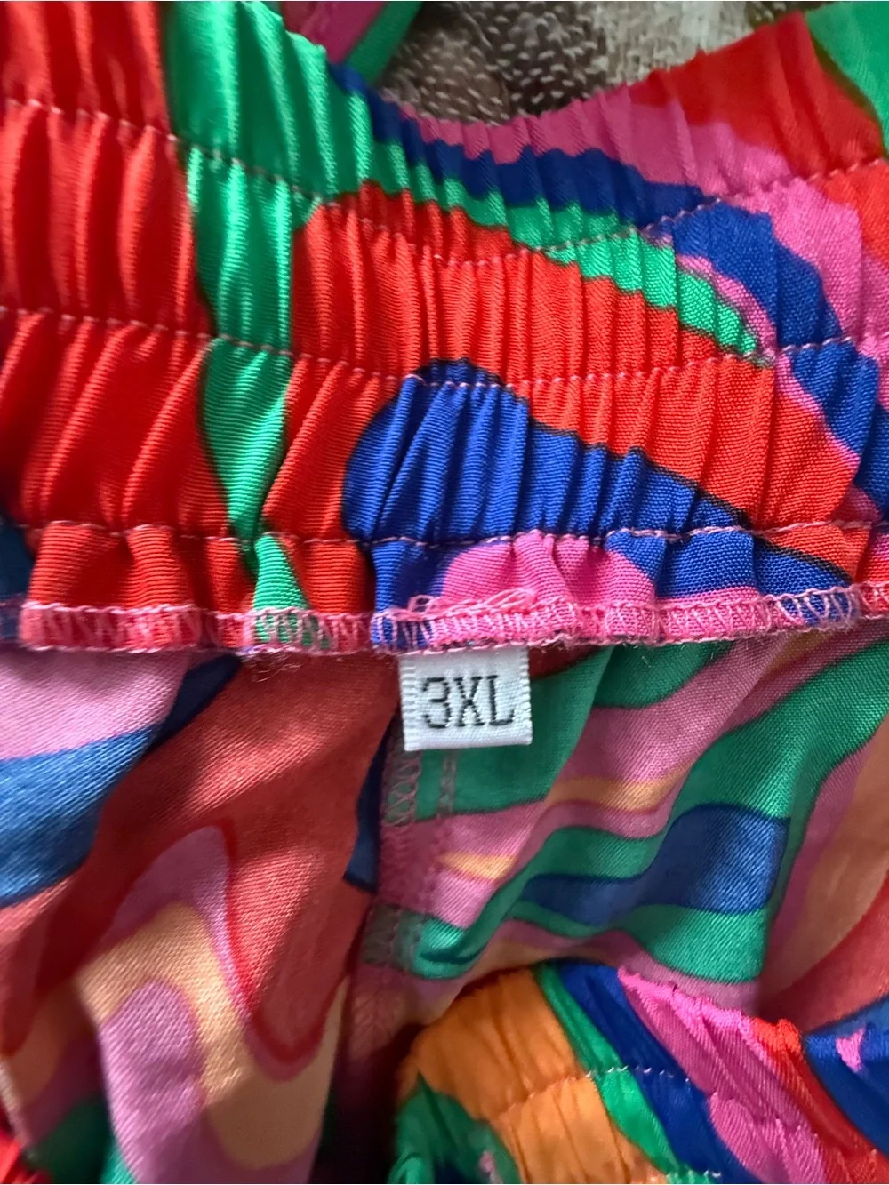 Amazon Multicolor Swirl Pajama Set - Pink, Green, Blue, Orange, Yellow